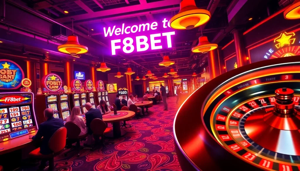 Experience the excitement of gaming at f8bet.com.co with lively poker tables and engaging slot machines.